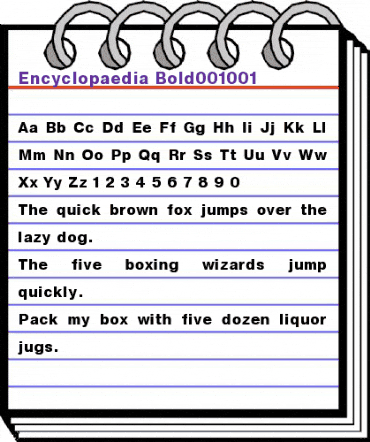 Enciclopaedia Bold animated font preview Enciclopaedia Bold animated font preview