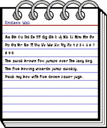 Endless Wall Regular animated font preview Endless Wall Regular animated font preview