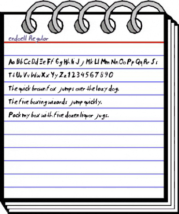 endoell Regular animated font preview endoell Regular animated font preview