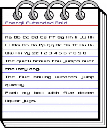 Energii Extended Bold animated font preview Energii Extended Bold animated font preview