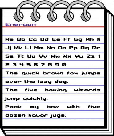 Energon Regular animated font preview Energon Regular animated font preview