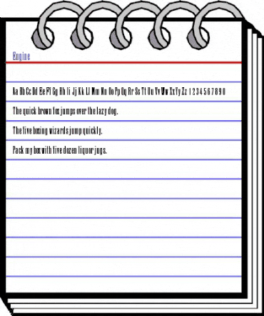 Engine Regular animated font preview Engine Regular animated font preview