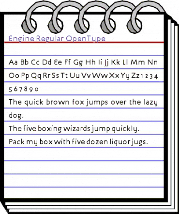 Engine Regular animated font preview Engine Regular animated font preview