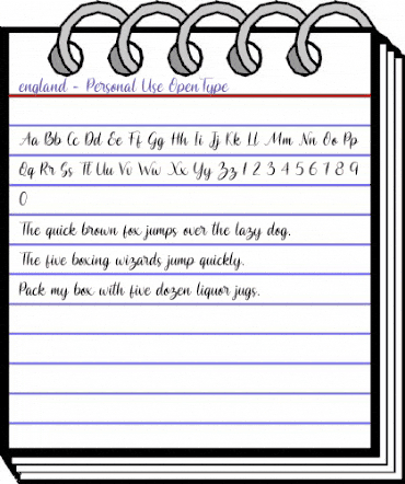 england - Personal Use Regular animated font preview england - Personal Use Regular animated font preview