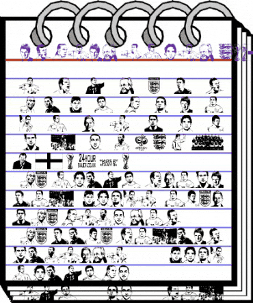 England squad 2006 Regular animated font preview England squad 2006 Regular animated font preview