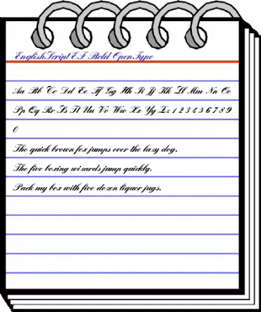 EnglishScriptEF Bold animated font preview EnglishScriptEF Bold animated font preview