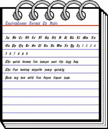 EnglishTowne-Normal Th Italc Italic animated font preview EnglishTowne-Normal Th Italc Italic animated font preview