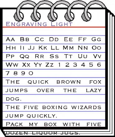 Engraving Regular animated font preview Engraving Regular animated font preview