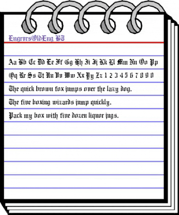 EngrvrsOldEng BT Regular animated font preview EngrvrsOldEng BT Regular animated font preview
