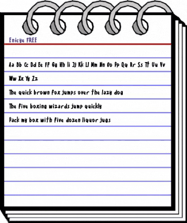 Enicye FREE Regular animated font preview Enicye FREE Regular animated font preview
