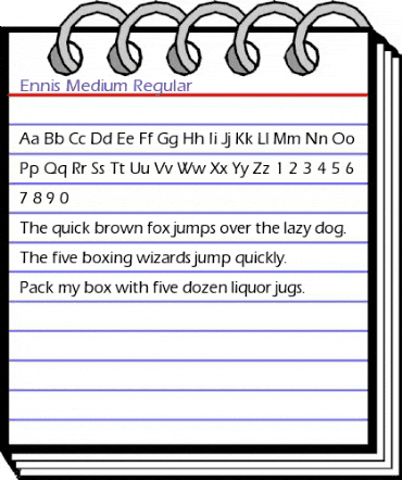 Ennis-Medium Regular animated font preview Ennis-Medium Regular animated font preview