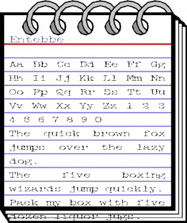 Entebbe Regular animated font preview Entebbe Regular animated font preview
