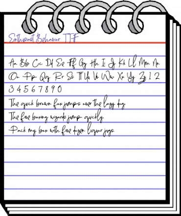 Enthusiast Behavior Regular animated font preview