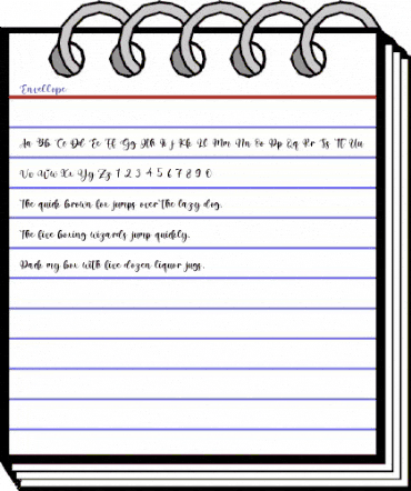 Envellope Regular animated font preview Envellope Regular animated font preview