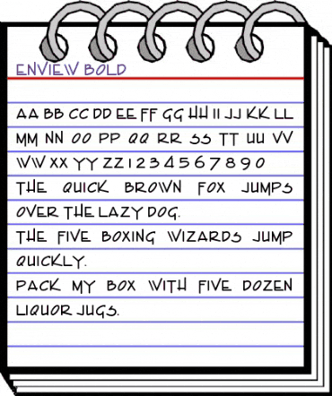 Enview Bold animated font preview