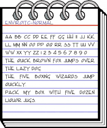 Enviro Regular animated font preview