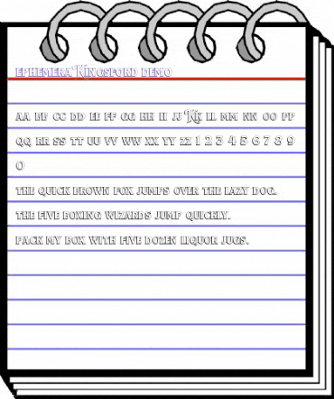 Ephemera Kingsford DEMO animated font preview Ephemera Kingsford DEMO animated font preview