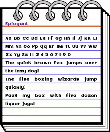 Epicgant Regular animated font preview Epicgant Regular animated font preview