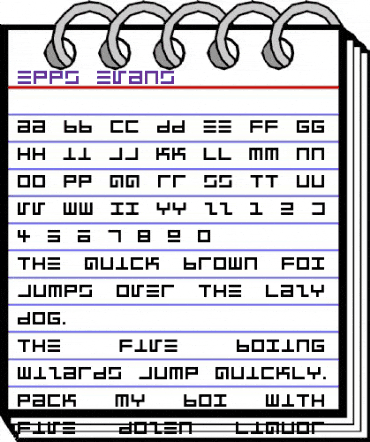 Epps Evans Regular animated font preview Epps Evans Regular animated font preview
