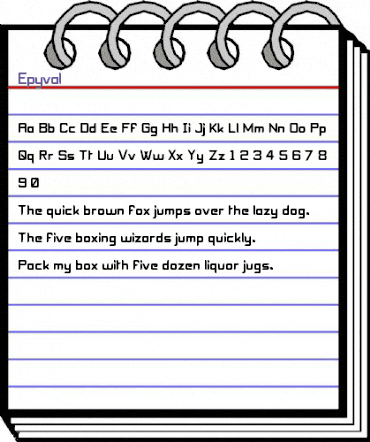 Epyval Regular animated font preview Epyval Regular animated font preview