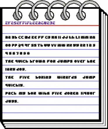 Eraser Regular animated font preview Eraser Regular animated font preview