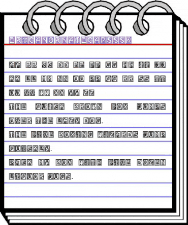 EricanOrnateCapsSSK Regular animated font preview EricanOrnateCapsSSK Regular animated font preview
