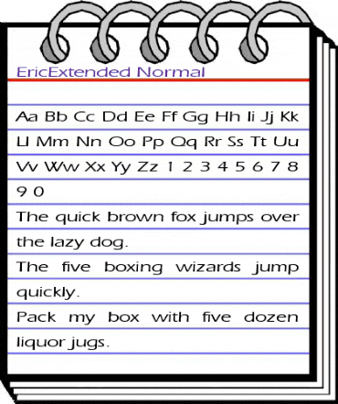 EricExtended Normal animated font preview