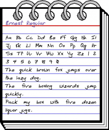 Ernest Regular animated font preview Ernest Regular animated font preview