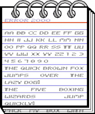 error 2000 Regular animated font preview error 2000 Regular animated font preview