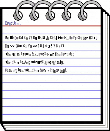 Eruption 1 Regular animated font preview Eruption 1 Regular animated font preview