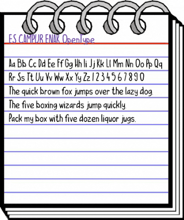 ES CAMPUR ENAK Regular animated font preview ES CAMPUR ENAK Regular animated font preview