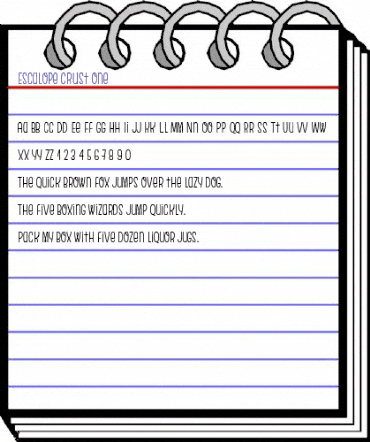 Escalope Crust One animated font preview Escalope Crust One animated font preview