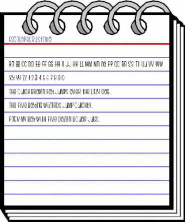 Escalope Crust Two animated font preview Escalope Crust Two animated font preview