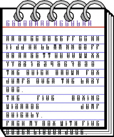 escobard Regular animated font preview