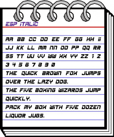 ESP_Italic Regular animated font preview ESP_Italic Regular animated font preview
