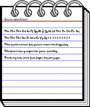 EspanglesDemo Regular animated font preview EspanglesDemo Regular animated font preview