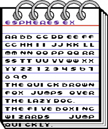 Espheres Ex Regular animated font preview Espheres Ex Regular animated font preview
