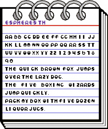 Espheres Th Regular animated font preview Espheres Th Regular animated font preview
