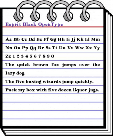 ITC Esprit Black animated font preview ITC Esprit Black animated font preview