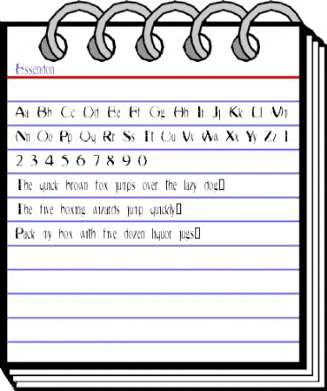 Essendon Regular animated font preview Essendon Regular animated font preview
