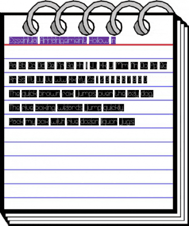 Essential Arrangement-Hollow-In Regular animated font preview Essential Arrangement-Hollow-In Regular animated font preview