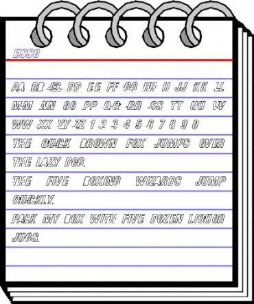 esso Regular animated font preview