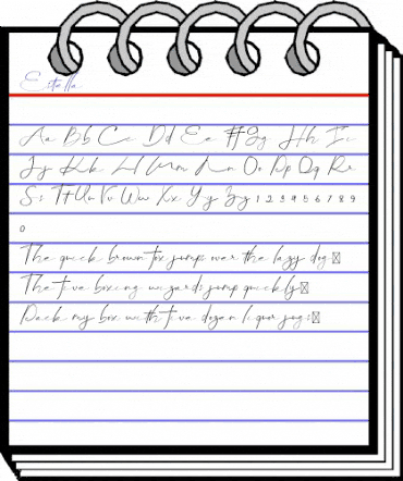 Estella Regular animated font preview