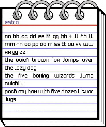 estro1 Regular animated font preview estro1 Regular animated font preview