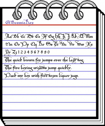 EtBoemieRex Regular animated font preview