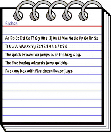 Etchas Regular animated font preview Etchas Regular animated font preview