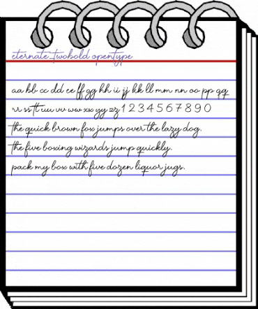 Eternate Two Bold animated font preview Eternate Two Bold animated font preview