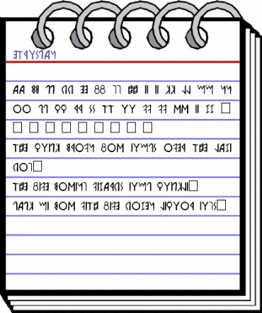 Etruscan Regular animated font preview Etruscan Regular animated font preview