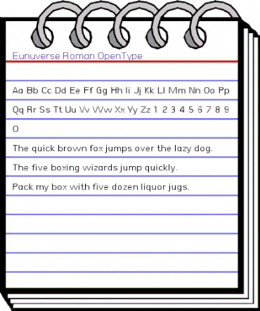 Eunuverse Roman animated font preview Eunuverse Roman animated font preview