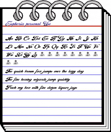 Euphoria Personal Use Regular animated font preview